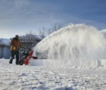 gas in snow blower