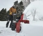 gas in snow blower